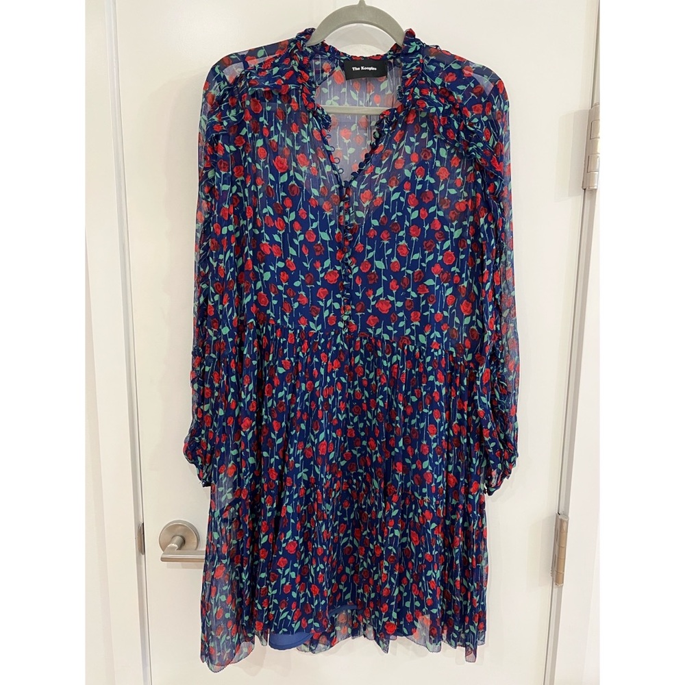 THE KOOPLES ROSA ROSA FLORAL-PRINT SHIFT DRESS, Size 2